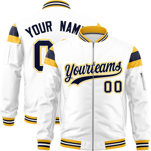 Chaqueta Varsity de lujo para hombre, de gran tamaño Premium bombardero, satén, ropa de calle de alta calidad, colores contrastantes, rayas XS, triangulación de envíos - Product Image 4