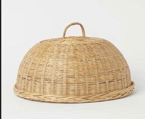 Plateau alimentaire OEM 2026 avec couvercle, pour conserver les gâteaux, en rotin tissé à la main, en paille, personnalisé, fabriqué au Vietnam - Product Image 1