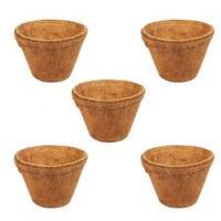 Pots en fibre de coco naturelle pour le jardinage - Pots de fleurs biodégradables style campagnard Marque KOPEAT