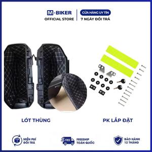 M-Biker Moto - Valises latérales légères en alliage d'aluminium 18L (paire) - Étanches - Bagages supérieurs - Serrure en acier inoxydable - 8kg - Fabriqué au Vietnam - Product Image 4