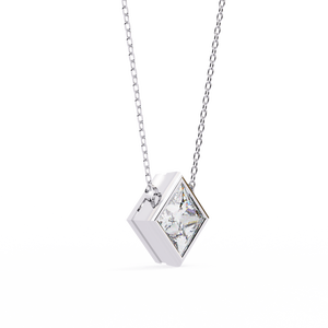 Pendentif en or massif 18 carats de luxe avec diamant pour femmes, avec pierre précieuse cultivée en laboratoire certifiée IGI - Product Image 5