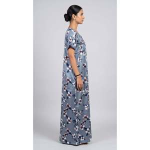 Chemise de nuit longue maxi pour femme Alpine Designer avec poche latérale, en tissu tissé doux et respirant, confortable, brodée, ODM - Product Image 3