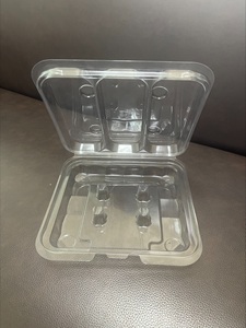 Emballage en plastique à clapet jetable PP PET à usage industriel alimentaire Pizza salade gâteau bonbon blister boîte en plastique jetable - Product Image 1