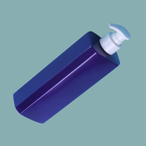 Botellas cuadradas de plástico PET OEM ODM 500ml con tapa de bomba Color púrpura personalizado para embalaje cosmético-Gel de baño/champú/Gel de Ducha - Product Image 1