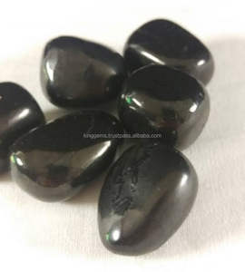 Mejor venta al por mayor Shungite piedra caída cristal Natural pulido estilo Feng Shui Reiki curación piedra de bolsillo en bruto - Product Image 5
