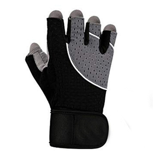 Guantes de gimnasio de neopreno de medio Dedo de gran tamaño, color personalizado, fábrica, entrenamiento físico, ejercicio, guantes de levantamiento de pesas para deportes - Product Image 2