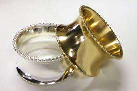 Servilleteros chapados en oro personalizados para bodas, fiestas, decoración de mesa hecha a mano Artificial más nueva, hoteles, comercio, estilo Caffey - Product Image 2