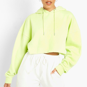 Mujeres Pullover Streetwear Sudadera con capucha Impermeable Gimnasio Crop Top Sudaderas con capucha Venta caliente Fácil de usar Crop Top Sudaderas con capucha - Product Image 1