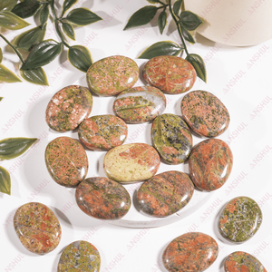 หินอูนาไคต์ขัดเงาคุณภาพพรีเมียมขายส่ง สำหรับการบำบัด การทำสมาธิ และการตกแต่ง - Product Image 4