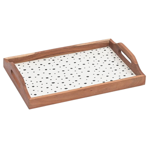 Bandeja DE SERVICIO DE MADERA elegante exportada India para restaurante y hotel disponible a precio mayorista por glowin fashion - Product Image 3