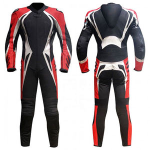 Trajes de Motociclismo de Cuero Personalizados, Unisex, de 2 Piezas, Manga Larga, 500g, Transpirables, Resistentes al Viento, de Cuero Vacuno - Product Image 6