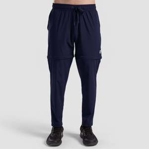 Tech Navy <b>Trousers</b> Slim Fit Regular Fashionable Linen Sports Wear Customizable Logo Zipper Decorations XL Lightweight Straight - Product Image 1
