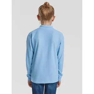 Custom Kids <b>Polo</b> <b>Shirts</b> 65/35 <b>Long</b> <b>Sleeve</b> for Merchandising & Promotions - Product Image 5