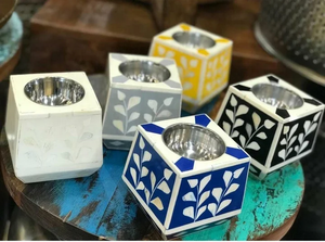 Brûleur à Bakhoor en incrustation d'os de qualité supérieure, design moderne fait à la main, ensemble de brûleur à encens aromatique avec plateau et boîte - Product Image 4