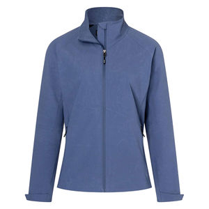Veste Softshell pour femmes formation personnalisée coquille souple coupe-vent vestes de pluie fermeture éclair complète vêtements de randonnée imperméables pour les femmes - Product Image 2