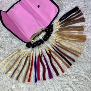 Perruques de cheveux humains colorés avec un design d'anneau unique Coupe volumineuse élégante avec des sangles réglables confortables - Product Image 5