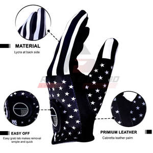 Gants de golf en cuir avec logo personnalisé de haute qualité, excellent prix d'usine pour une utilisation sportive - Product Image 2