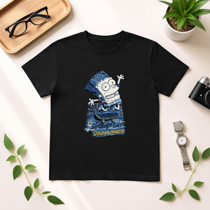 T-shirt Unisex 100% Cotone 210GSM Vestibilità Casual Oversize Stampa DTG Logo Frontale Abbigliamento Compresso - Product Image 3