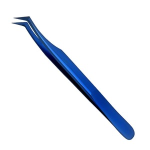 Pinces à épiler professionnelles en acier inoxydable antistatiques de précision durables de qualité supérieure avec logo personnalisé et pointe fine pour - Product Image 1