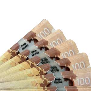 Billets de banque canadiens double face en soie imperméable, ultra-minces 0,08 mm, réalistes, pour usage extérieur, vente chaude - Product Image 5