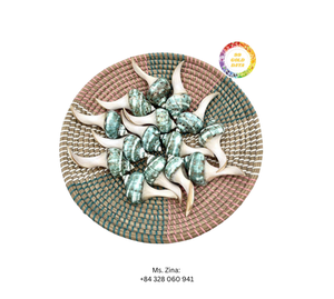 Soporte de descanso para palillos de concha marina Natural hecho a mano, accesorio de vajilla de concha tallada para restaurante, cocina, comedor - Product Image 5