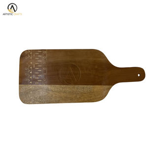 Tablero de charcutería de madera de mango de tamaño personalizable, tablero de servicio de cocina duradero para queso, carne, hueso, incrustaciones para picar - Product Image 4