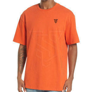 Camiseta de Manga Corta para Hombre, Estilo Casual, Diseño Sólido, Hombros Caídos, Algodón y Fibra de Bambú, Cómoda, Ropa Urbana - Product Image 1