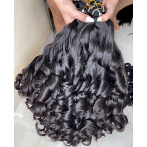 Paquets d'extensions de cheveux humains ondulés naturels du Vietnam au prix de gros - Product Image 3