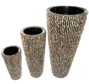 Wholesaler High quality best selling eco friendly impressive MOP vase with latest design collection 2024 from Vietnam