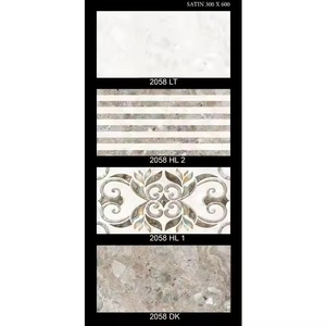 Prix Offre Spéciale bon marché gris clair brillant carreaux de mur en céramique 12x24 30x60cm 300x600mm idéal pour salle de bain de Chine - Product Image 5