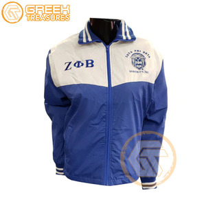 Venta caliente Zeta Phi Beta Chaqueta de línea para mujer Ropa de hermandad en stock Chaqueta de línea para mujer Chaqueta de entrenamiento bordada - Product Image 1