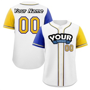 Camisetas de béisbol hechas a medida sublimación completa botón abajo Camisas manga corta transpirable secado rápido 100% poliéster ropa deportiva - Product Image 6