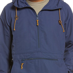 Veste coupe-vent imperméable pour homme en tissu softshell, à manches longues, à capuche, couleur unie, pour la randonnée, avec logo frontal, OEM, prix bas - Product Image 6