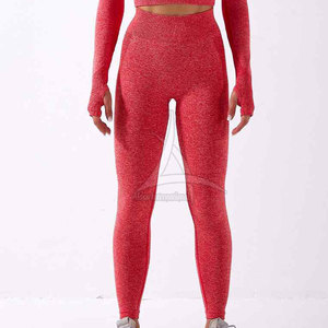 High Quality <b>Women</b> Yoga <b>Legging</b> Solid <b>Pattern</b> Breathable Lightweight Spandex/Polyester High Waist Made in Pakistan Wholesale - Product Image 1