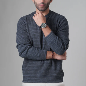 Sudadera de cuello redondo para hombre y mujer de gran tamaño de 400GSM Plus 100% algodón de lana de invierno con logotipo frontal para parejas - Product Image 5