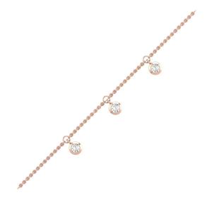 Pulsera clásica moderna de Plata de Ley 925 con exquisita Estación de bisel regalo de boda de fiesta de diamantes con piedra de circón - Product Image 4