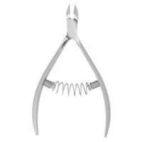 Pince à cuticules Spring, coupe-ongles, outil de manucure et de soin de la peau PRO SMART 30 7MM à mâchoire complète SIGAL MEDCO, en acier inoxydable pour doigts