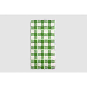 Servilletas Verdes con Estampado Vichy de 40x40cm, Plegado 1/8, Toallitas Secas Suaves, 480 Unidades, B2B - Product Image 1