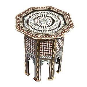 Table basse de style marocain moderne avec incrustations d'os de haute qualité pour salle à manger, chambre à coucher, entrepôt et salon, meubles de maison - Product Image 4