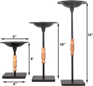 Bougeoir en bois fabriqué à la main taille personnalisée porte-bougie pilier le plus vendu conception pour la décoration de la maison pour la mi-noël - Product Image 2