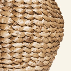 Eco Friendly Handwoven Wicker Water <b>Hyacinth</b> <b>Vase</b> With Handles Natural Handmade Decorative <b>Vase</b> For Wholesale Bulk Buyers - Product Image 4