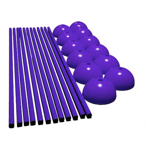 Soccer <b>Speed</b> <b>Agility</b> Poles Multi-Surface <b>Agility</b> Poles for Turf Grass and Gym Floor <b>Training</b> Sessions - Product Image 4