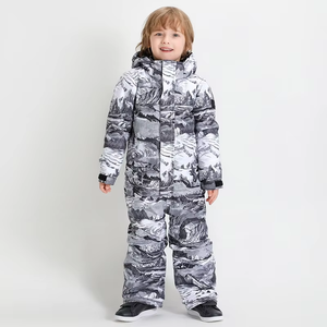 Custom Waterproof Breathable Printed Winter Mens Ski Suit Windproof Snowboard Suit Winter Snow Suit - Product Image 2