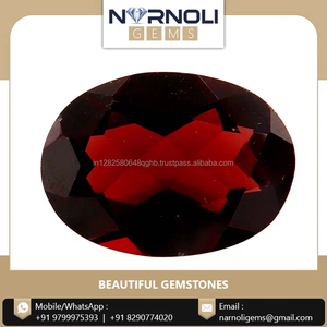 Compra piedras preciosas de granate rojo de corte ovalado natural de calidad superior a precios al por mayor - Product Image 3