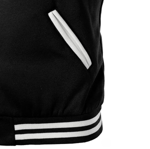 Nuevo diseño personalizado Varsity Jacket Cuerpo de lana grano superior Mangas de cuero Béisbol Transpirable Estándar Tallas grandes Chaquetas de mujer - Product Image 4