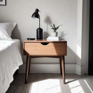 Mesita de noche de madera recuperada de la mejor calidad con almacenamiento para sala de estar, mesas de centro de tendencia, muebles - Product Image 2