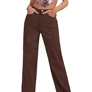 Pantalones Vaqueros de Mujer de Color Sólido Transpirables, Nueva Moda, Venta Caliente, Ropa de Calle - Product Image 6