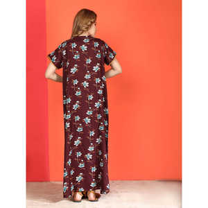 Camisón Evolve Alpine de Manga Corta con Estampado, Bolsillo Lateral, Cuello Bordado, Tejido Suave de Spandex, Suministro ODM - Product Image 1