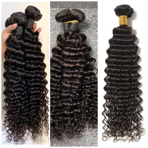 Ondas suaves y naturales Trama de cabello ondulado mongol Cabello humano Remy asequible crudo - Product Image 6