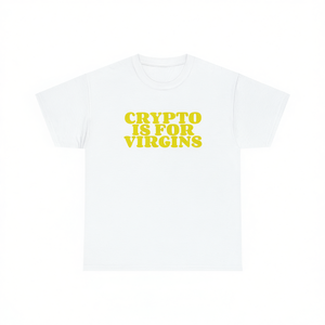 Camiseta Crypto Is For Virgins, unisex, de algodón, de manga corta, con cuello redondo, regalo promocional - Product Image 3